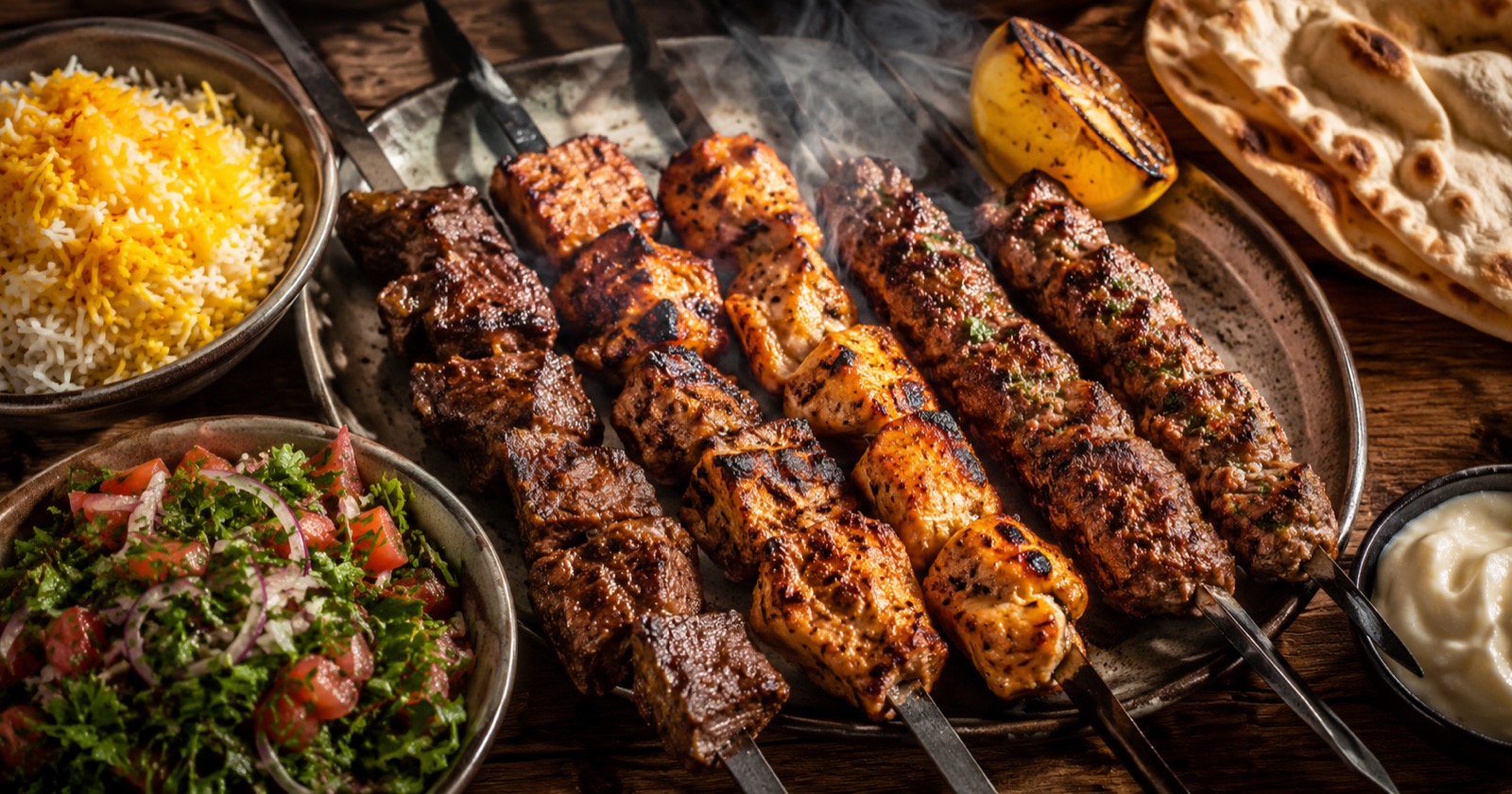 Lebanese Charcoal Grill in Tring: Shawarma, Shish, Kofte & Mixed Grills