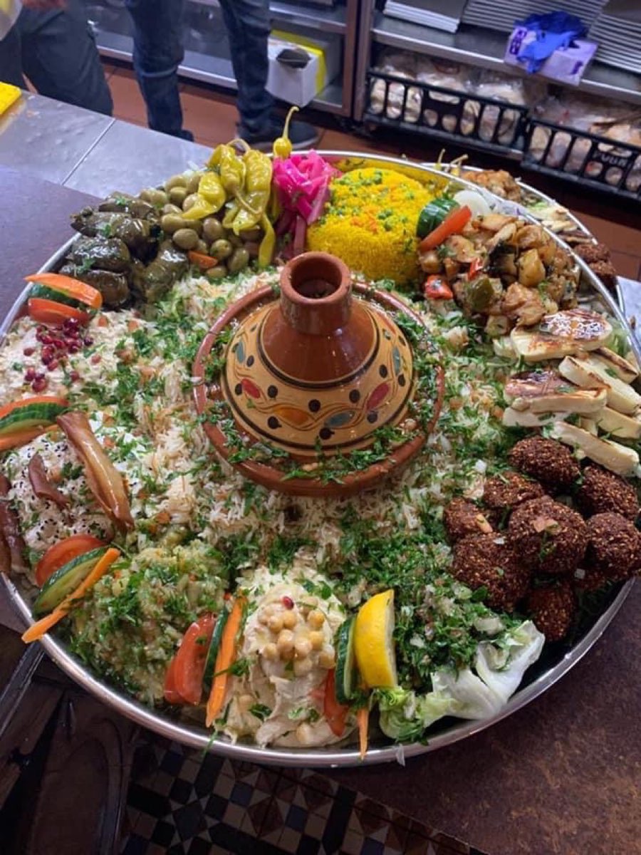 Lebanese dish at Tarboush Tring, Lebanese restaurant in Tring, Hertfordshire