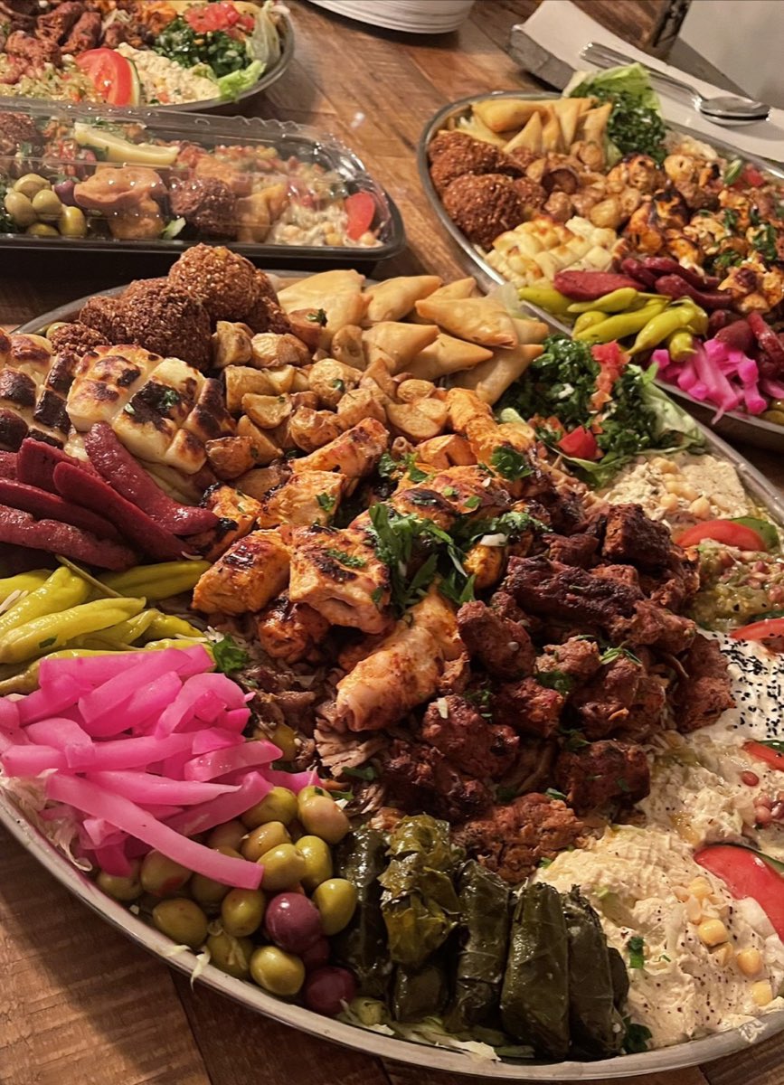 Lebanese dish at Tarboush Tring, Lebanese restaurant in Tring, Hertfordshire