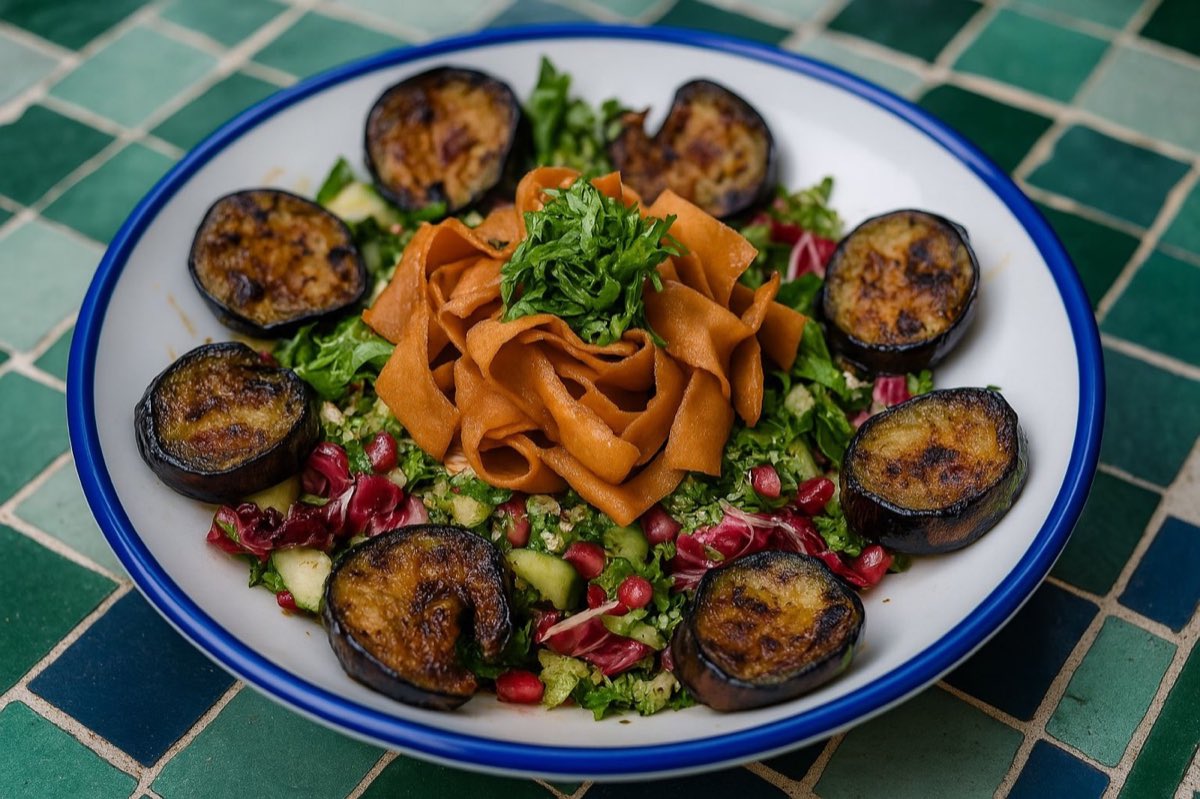 Lebanese dish at Tarboush Tring, Lebanese restaurant in Tring, Hertfordshire
