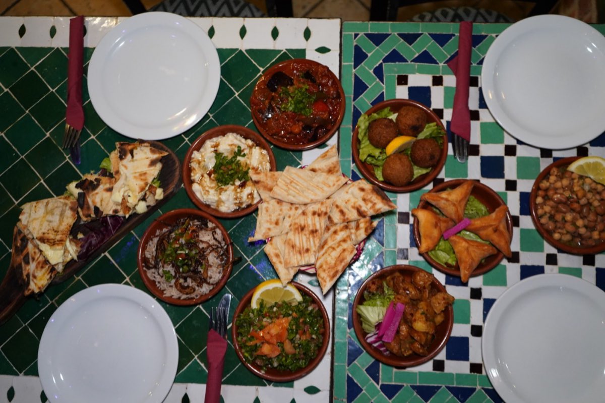 Lebanese dish at Tarboush Tring, Lebanese restaurant in Tring, Hertfordshire
