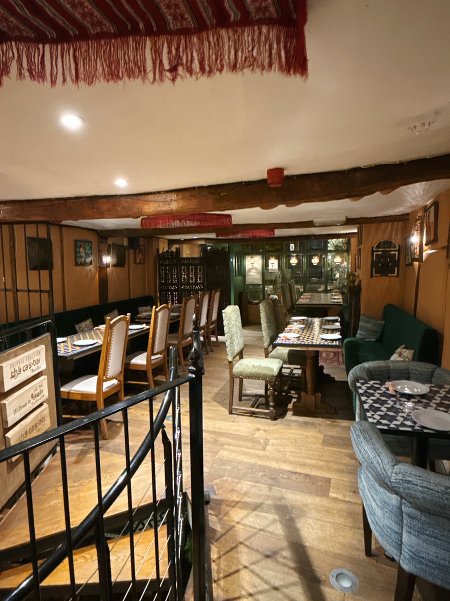 Inside Tarboush Tring, Lebanese & Mediterranean restaurant in Tring