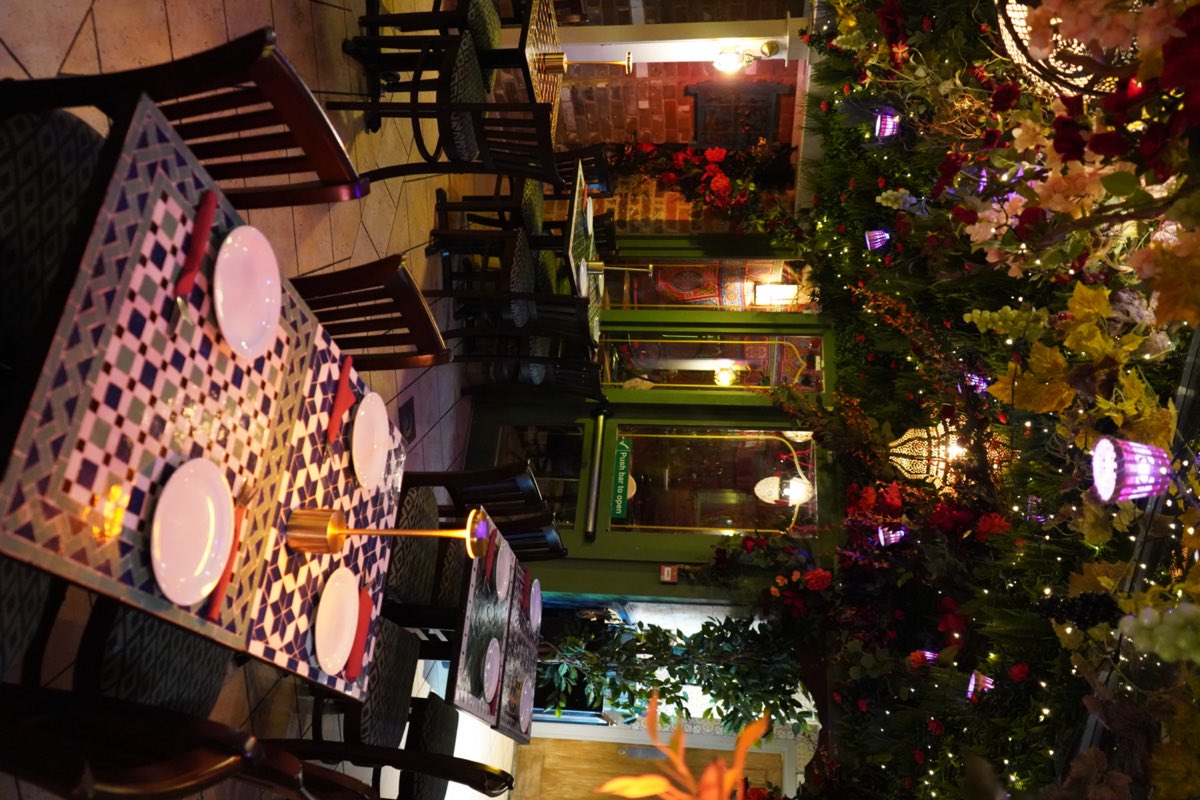 Inside Tarboush Tring, Lebanese & Mediterranean restaurant in Tring