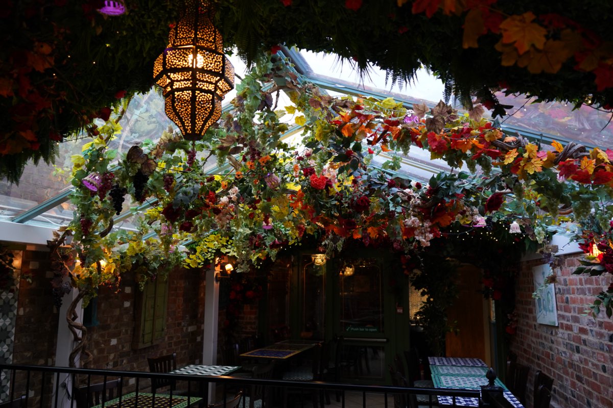 Inside Tarboush Tring, Lebanese & Mediterranean restaurant in Tring